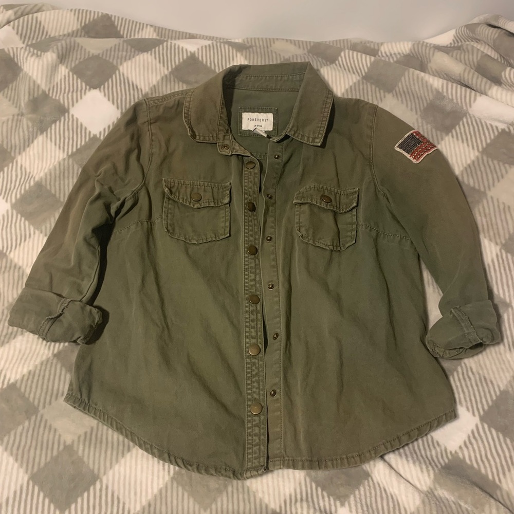 Forever 21 Utility Army Jacket